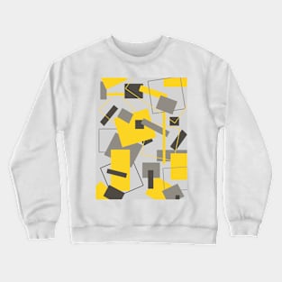 Grey and Yellow 60's Style Crewneck Sweatshirt